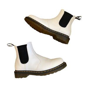 Doc Dr. Martens Chelsea Boot 2976 Women's Size 10 Yellow Stitch Smooth Leather